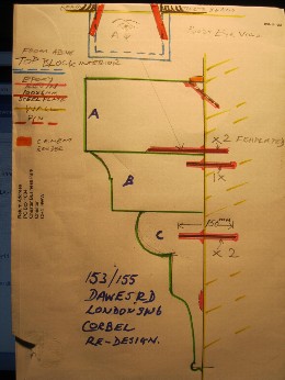 Corbel Bracket Repair Sketch